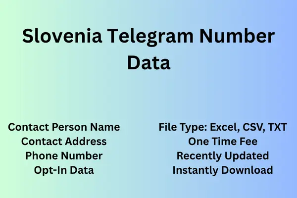 Slovenia telegram number data