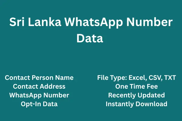 Sri Lanka whatsapp number data