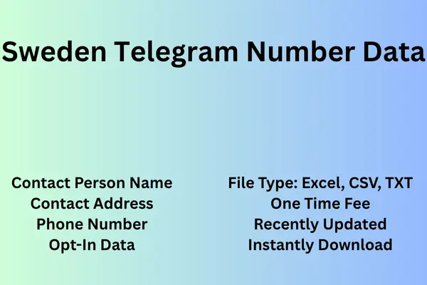 Sweden telegram number data