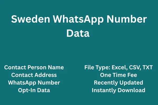 Sweden whatsapp number data