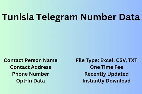 Tunisia telegram number data