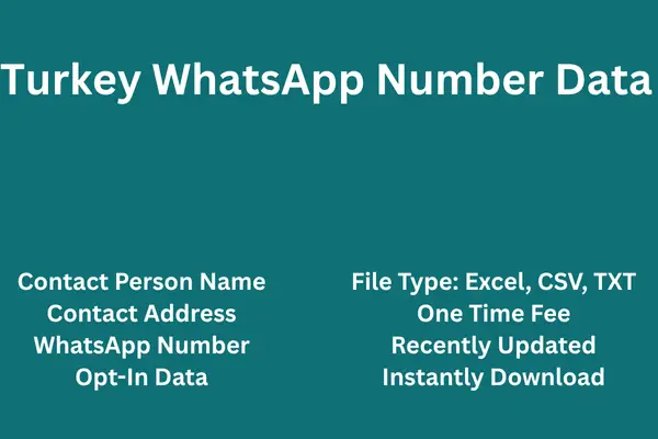 Turkey whatsapp number data