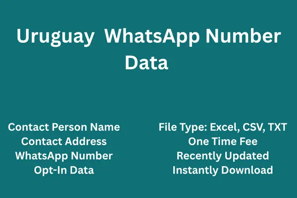 Uruguay whatsapp number data