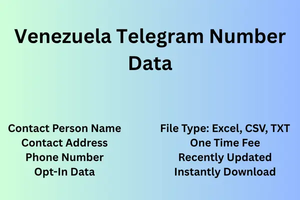 Venezuela telegram number data